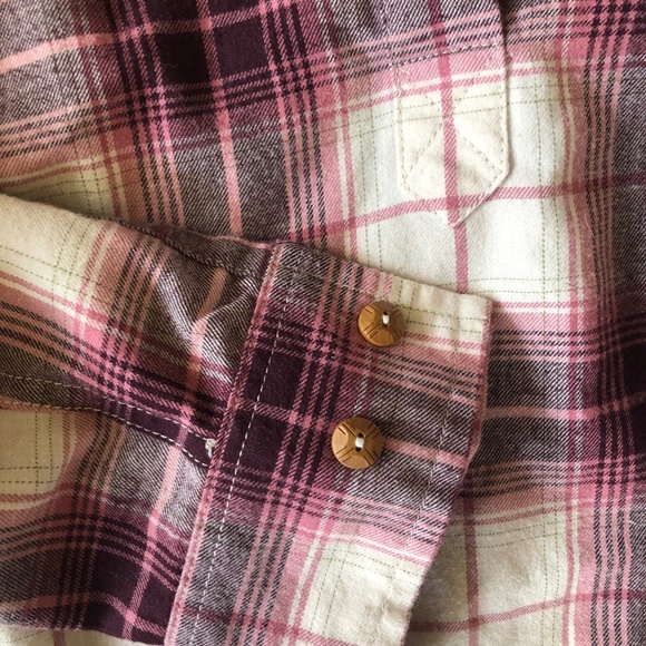 Orvis half button plaid top - Picture 3 of 3